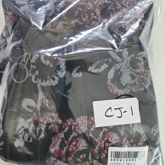 Free People Women's Black Flare Pants Floral Born To Be Wild Size 8 (CJ-1) - Picture 15 of 15